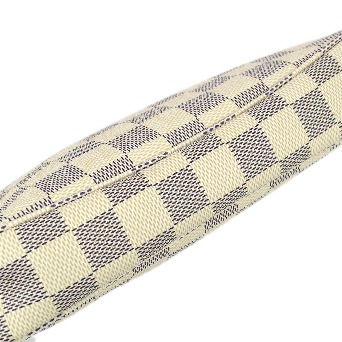 Louis Vuitton Damier Azur Pochette Accessoires Handbag in Cream and Gray-Blue