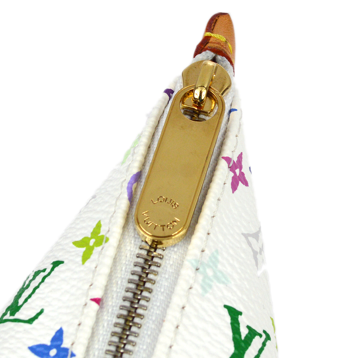Louis Vuitton Monogram Multicolor Berlingo Key Holder in White / Multicolor