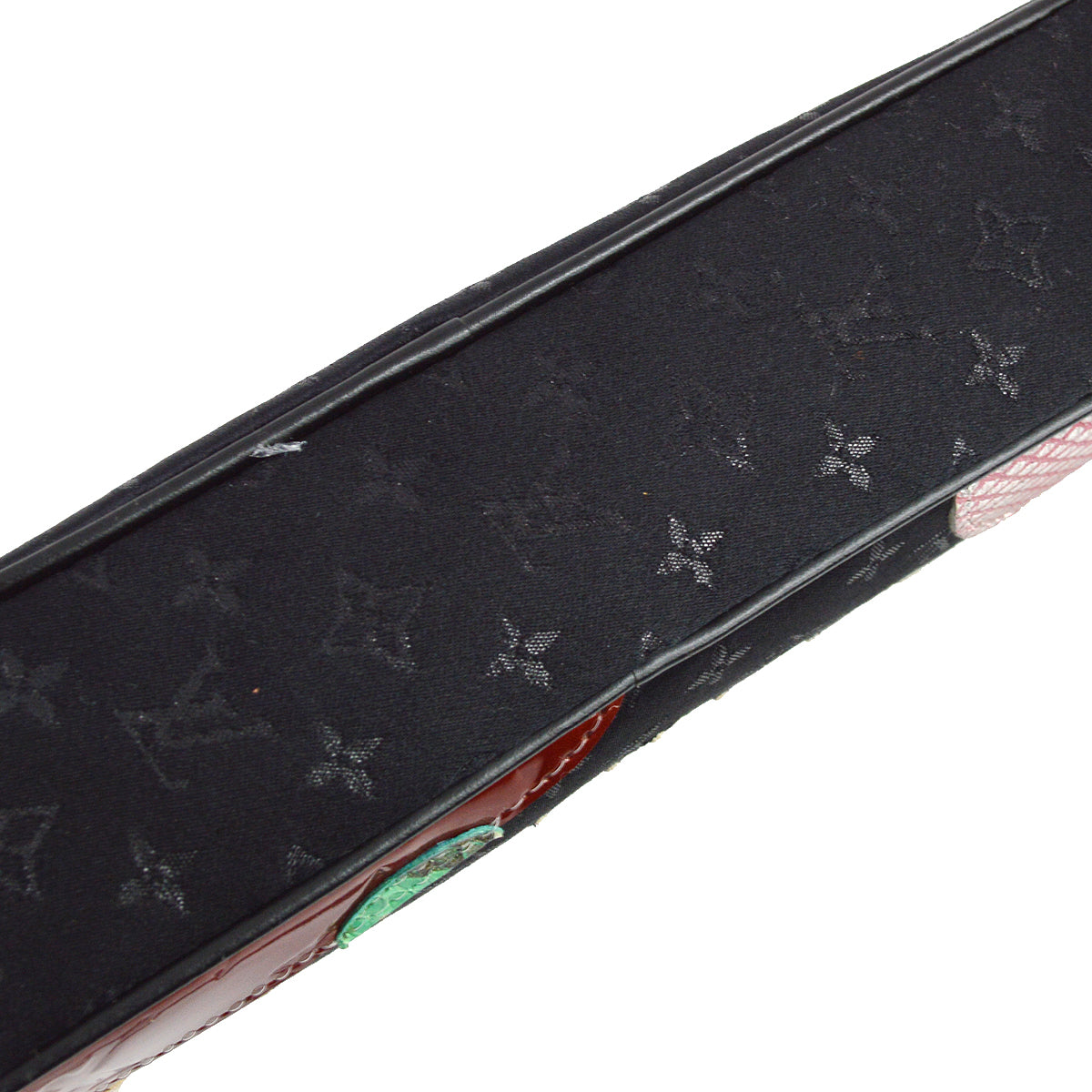 Louis Vuitton Black Satin Pochette Conte De Fees Handbag
