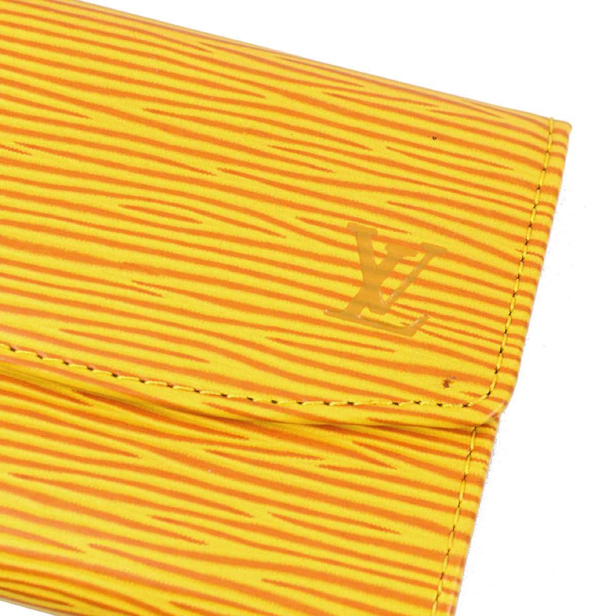Louis Vuitton Yellow Epi Porte Mannaie Simple Coin Purse Wallet