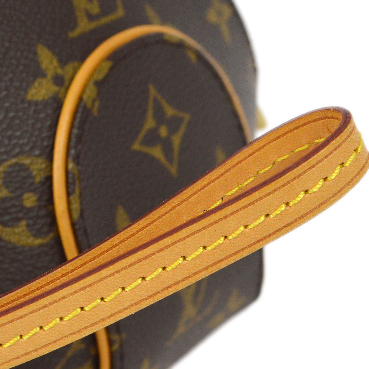 Louis Vuitton Monogram Mini Ellipse Pouch Bag in Brown