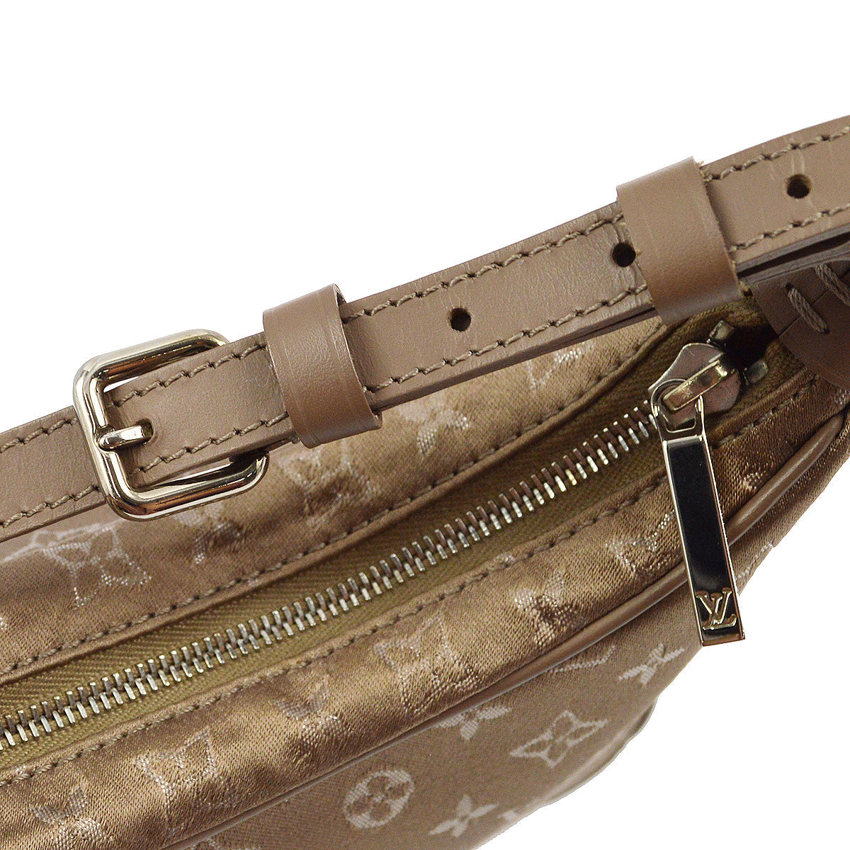 Louis Vuitton Beige Monogram Satin Little Boulogne Handbag