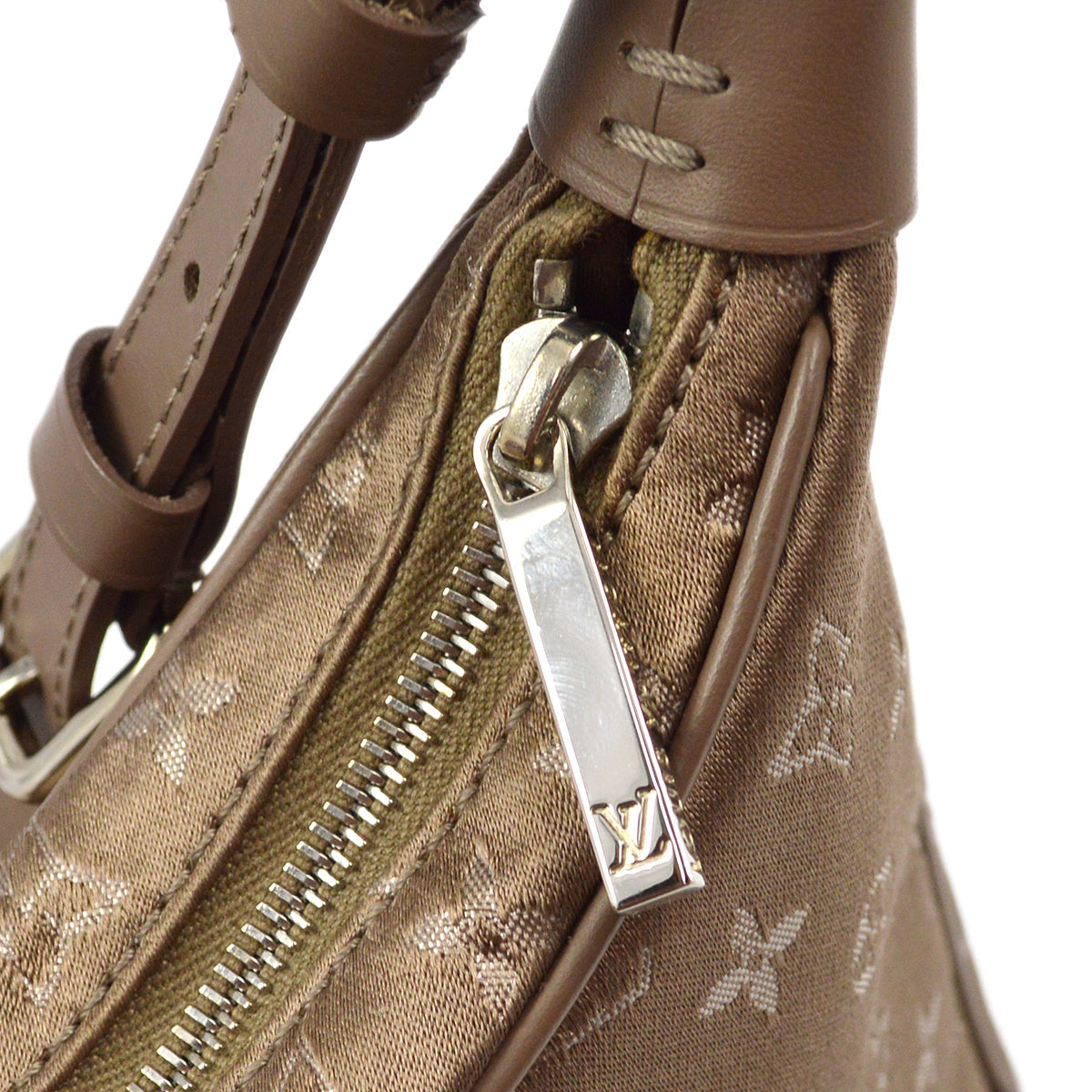 Louis Vuitton Beige Monogram Satin Little Boulogne Handbag