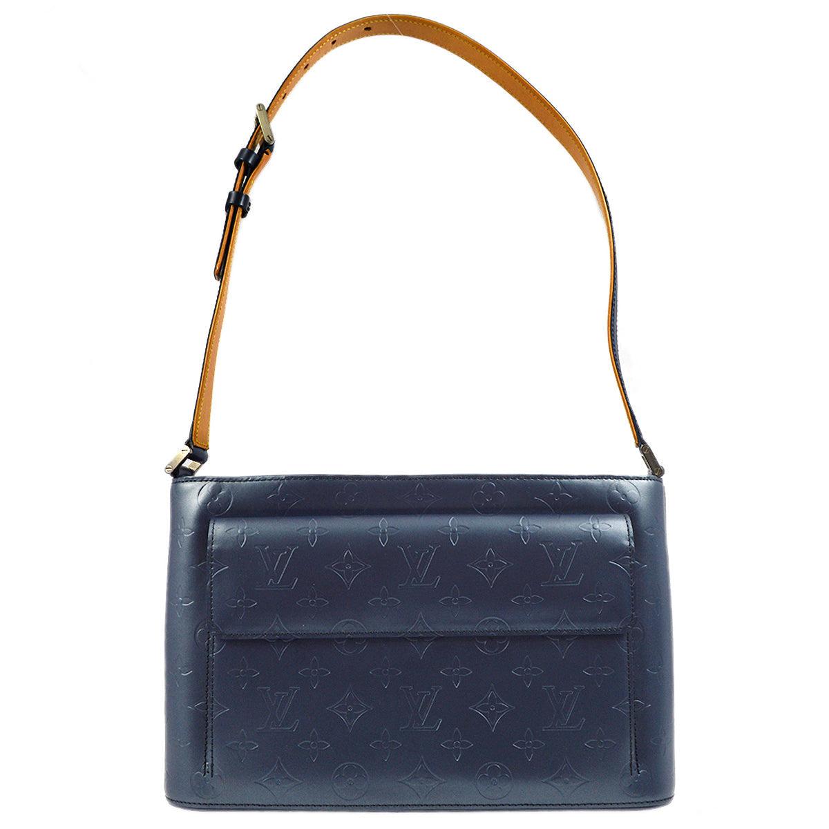 Louis Vuitton Blue Monogram Mat Alston Shoulder Bag