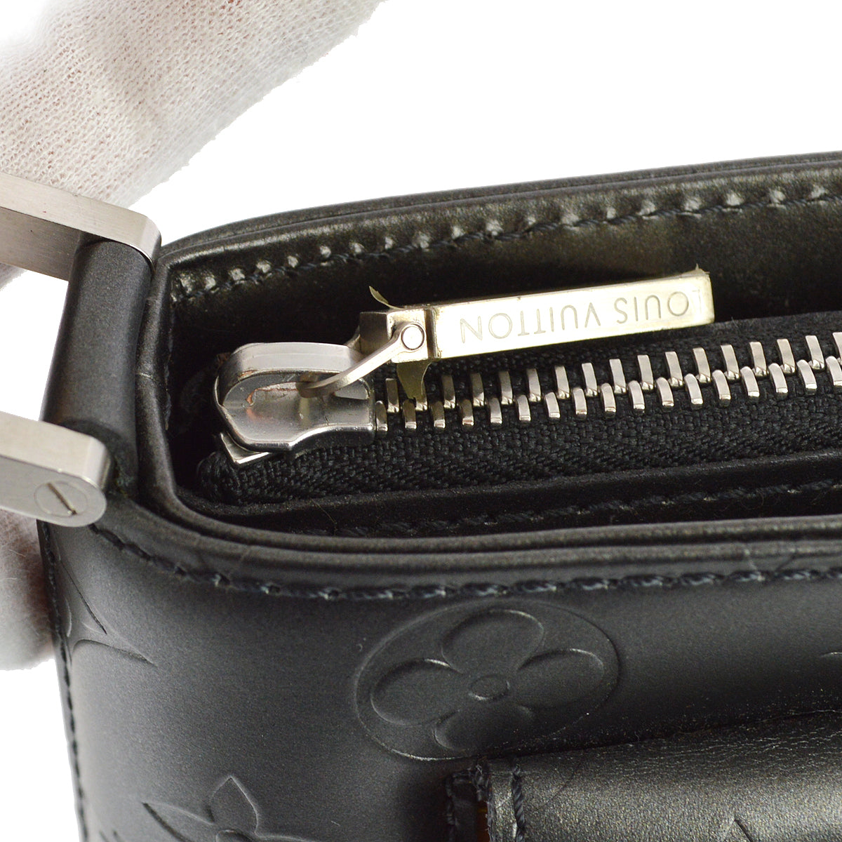 Louis Vuitton Black Monogram Mat Alston Shoulder Bag