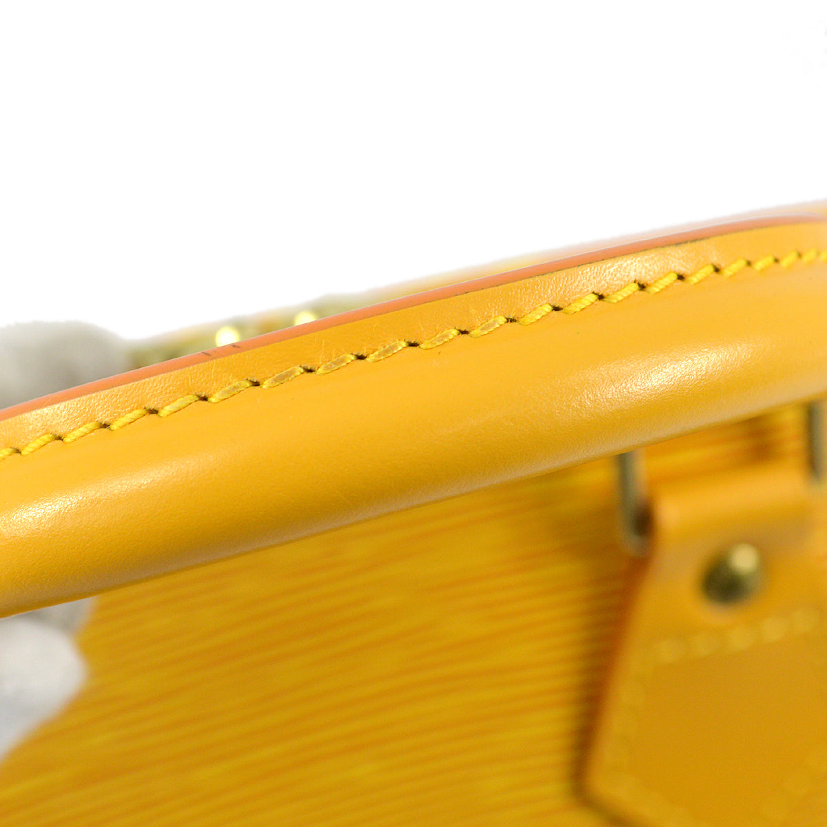 Louis Vuitton Yellow Alma Handbag Epi