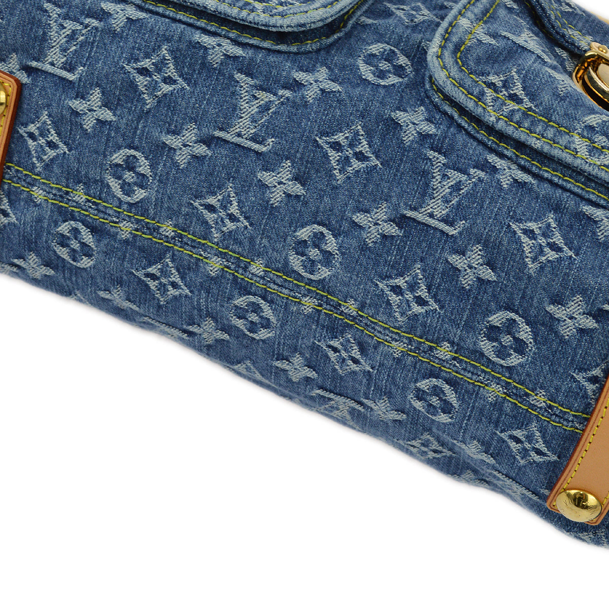 Louis Vuitton Blue Monogram Denim Baggy GM Shoulder Bag