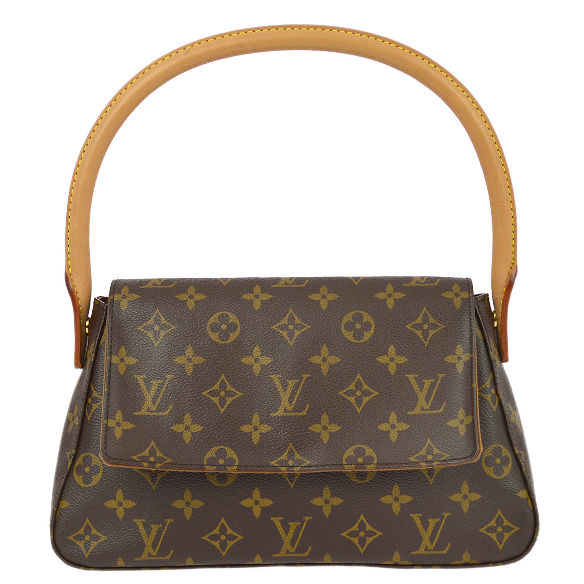 Louis Vuitton Monogram Mini Looping Handbag in Brown