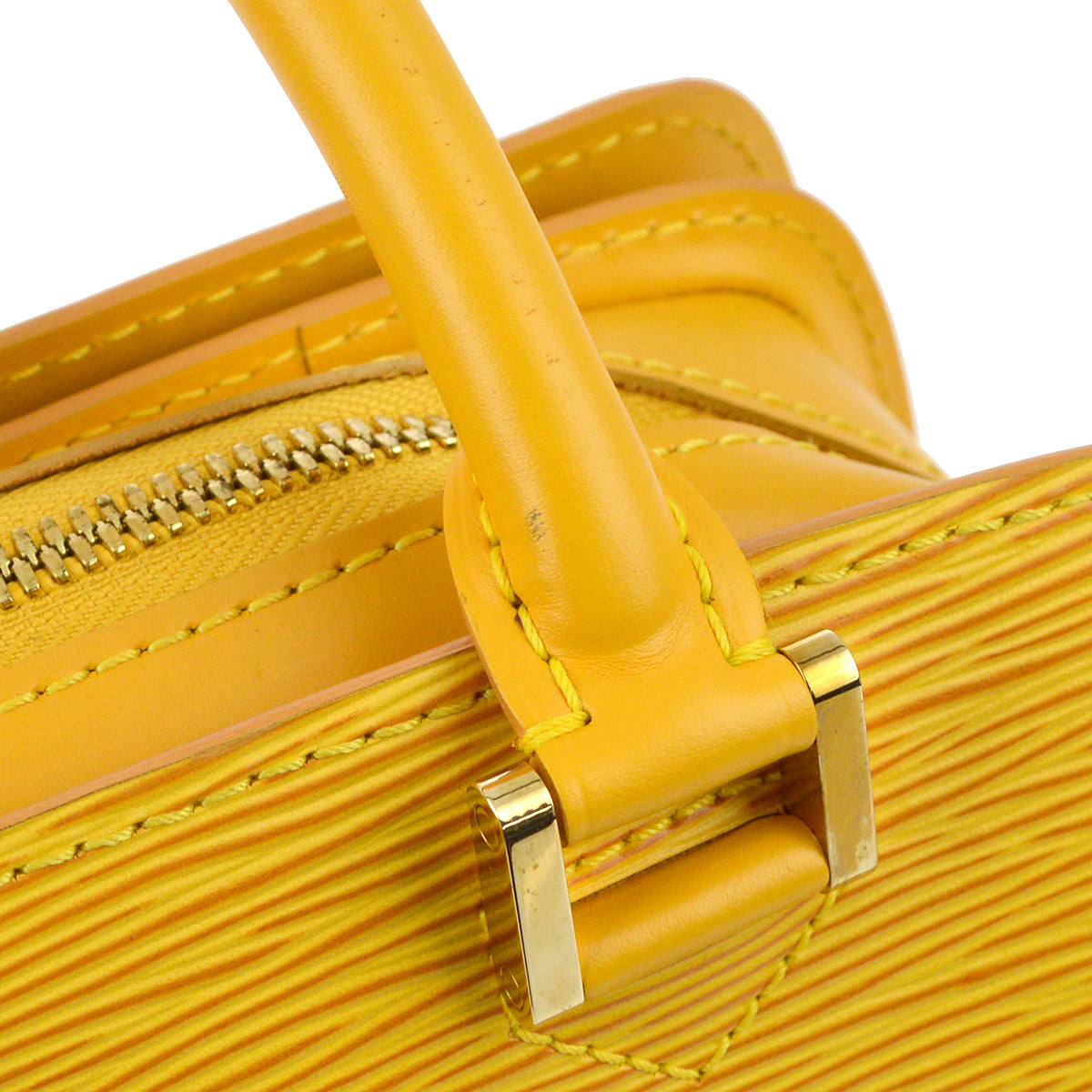 Louis Vuitton Yellow Epi Pont Neuf Handbag