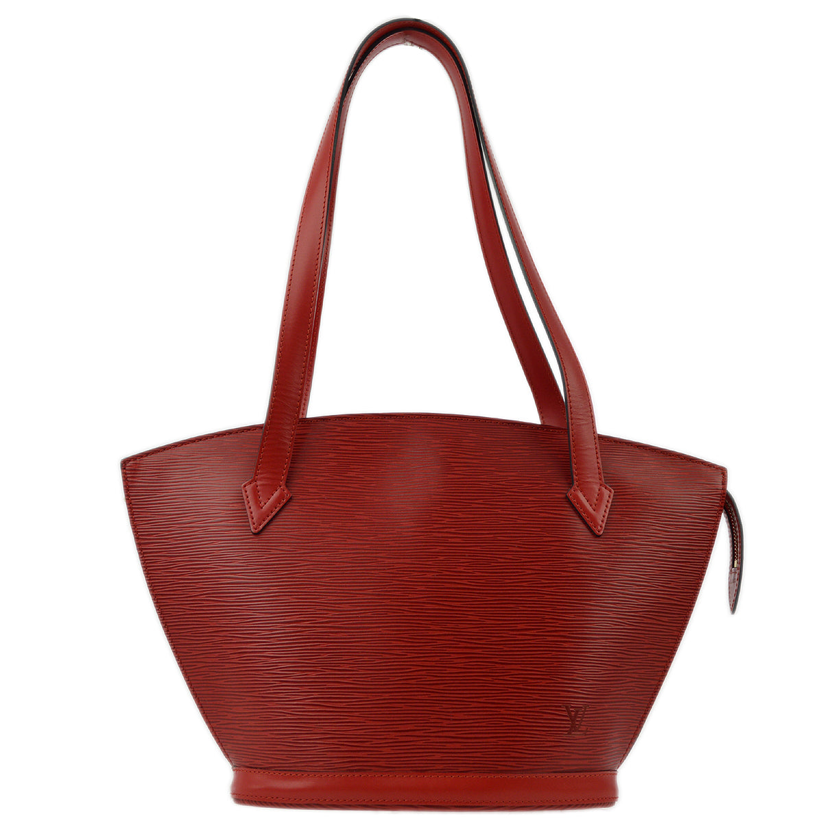 Louis Vuitton Red Epi Saint Jacques Poignee Long Tote Bag