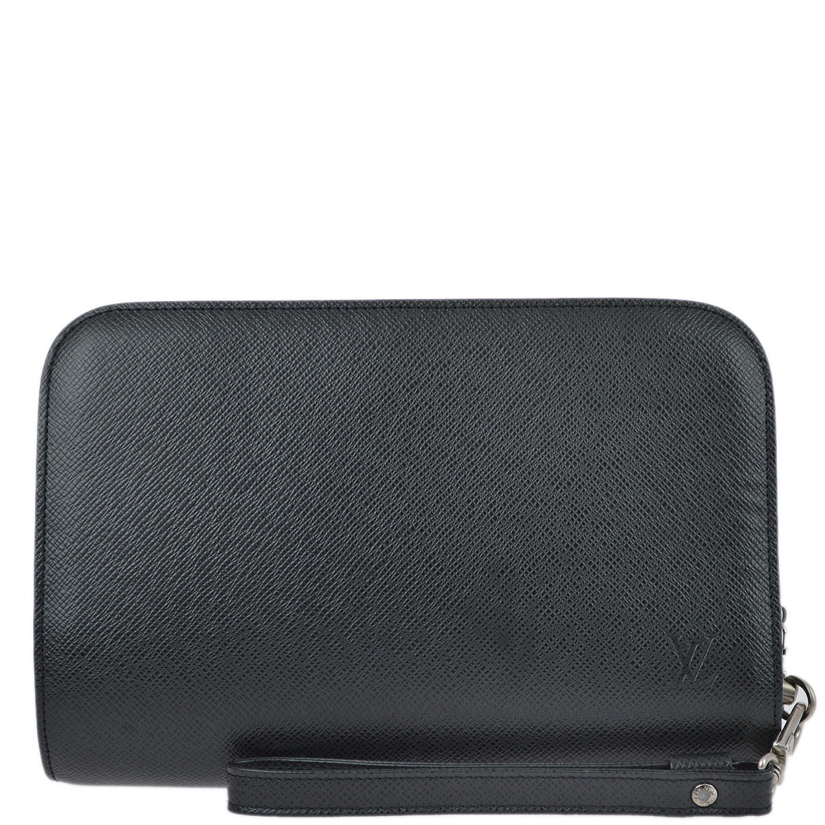 Louis Vuitton Black Taiga Baikal Clutch Handbag