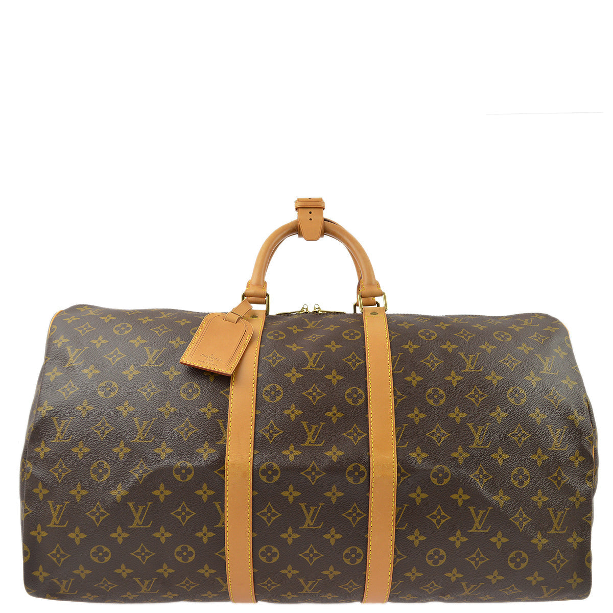 Louis Vuitton Monogram Keepall 55 Travel Duffle Handbag