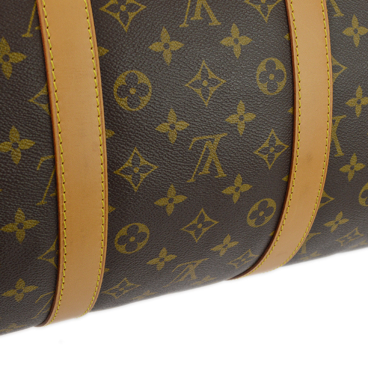 Louis Vuitton Monogram Keepall 55 Travel Duffle Handbag