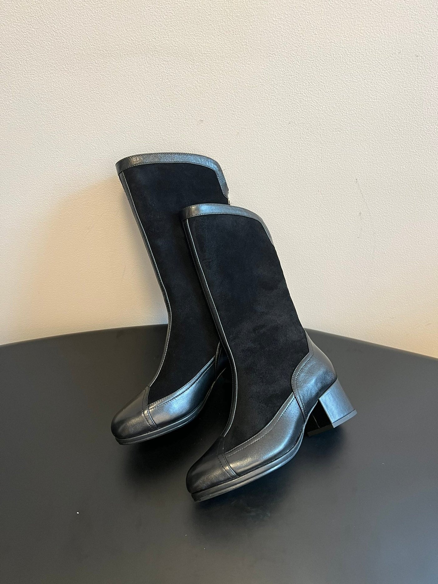 CC 25 Martin Boot Black Suede Sheepskin 408608 - Product Image 9