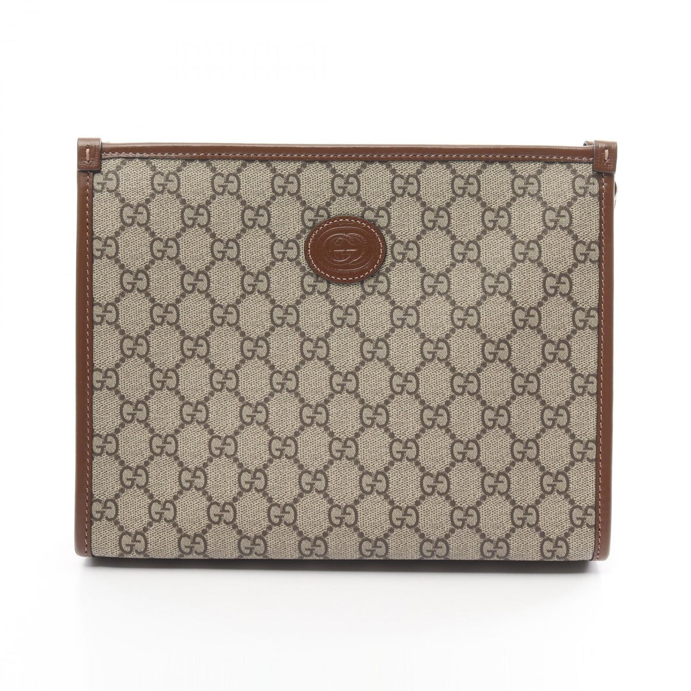 Gucci Interlocking G GG Supreme Clutch Bag