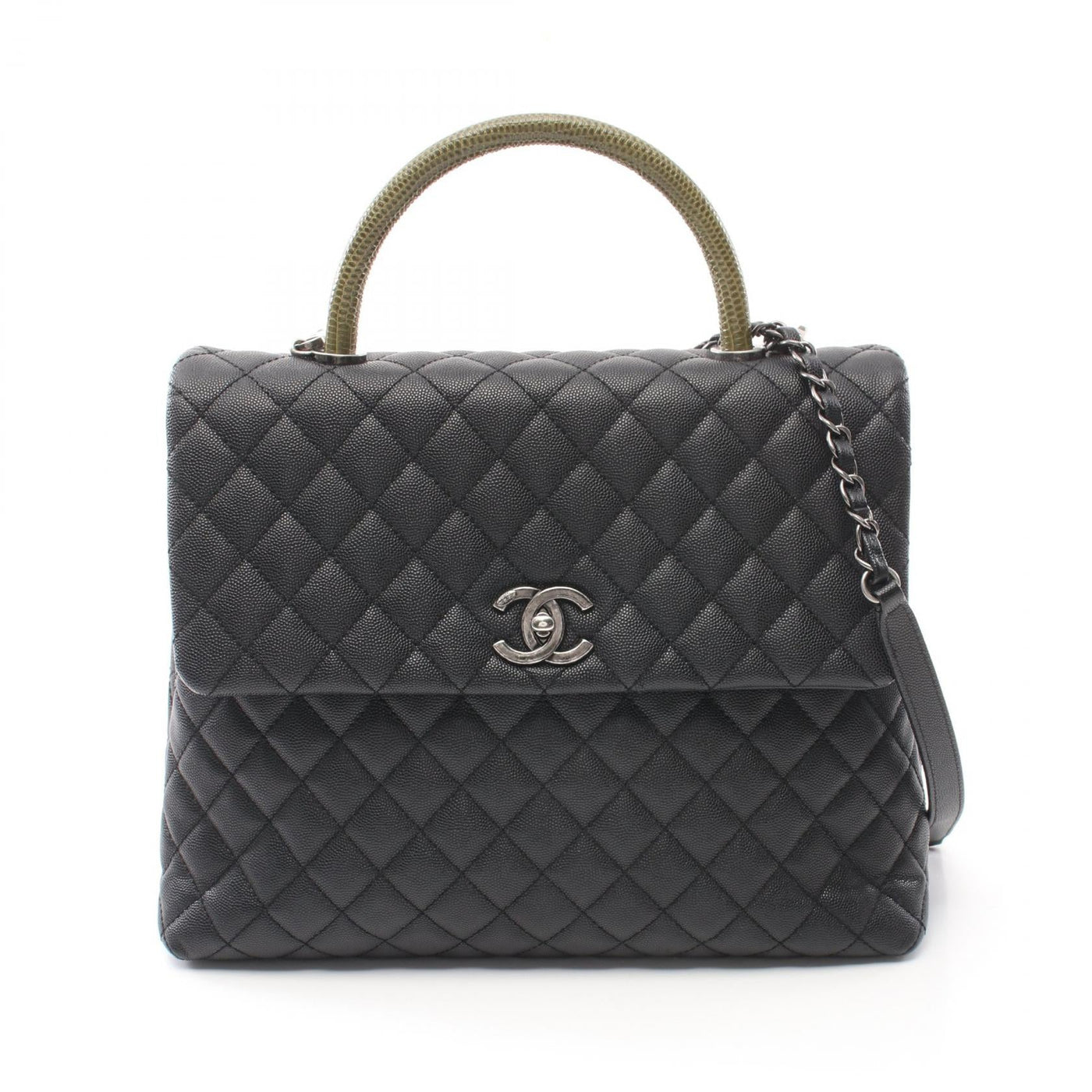 Chanel Caviar Exotic Leather Coco Handle Bag | Studio Nafay