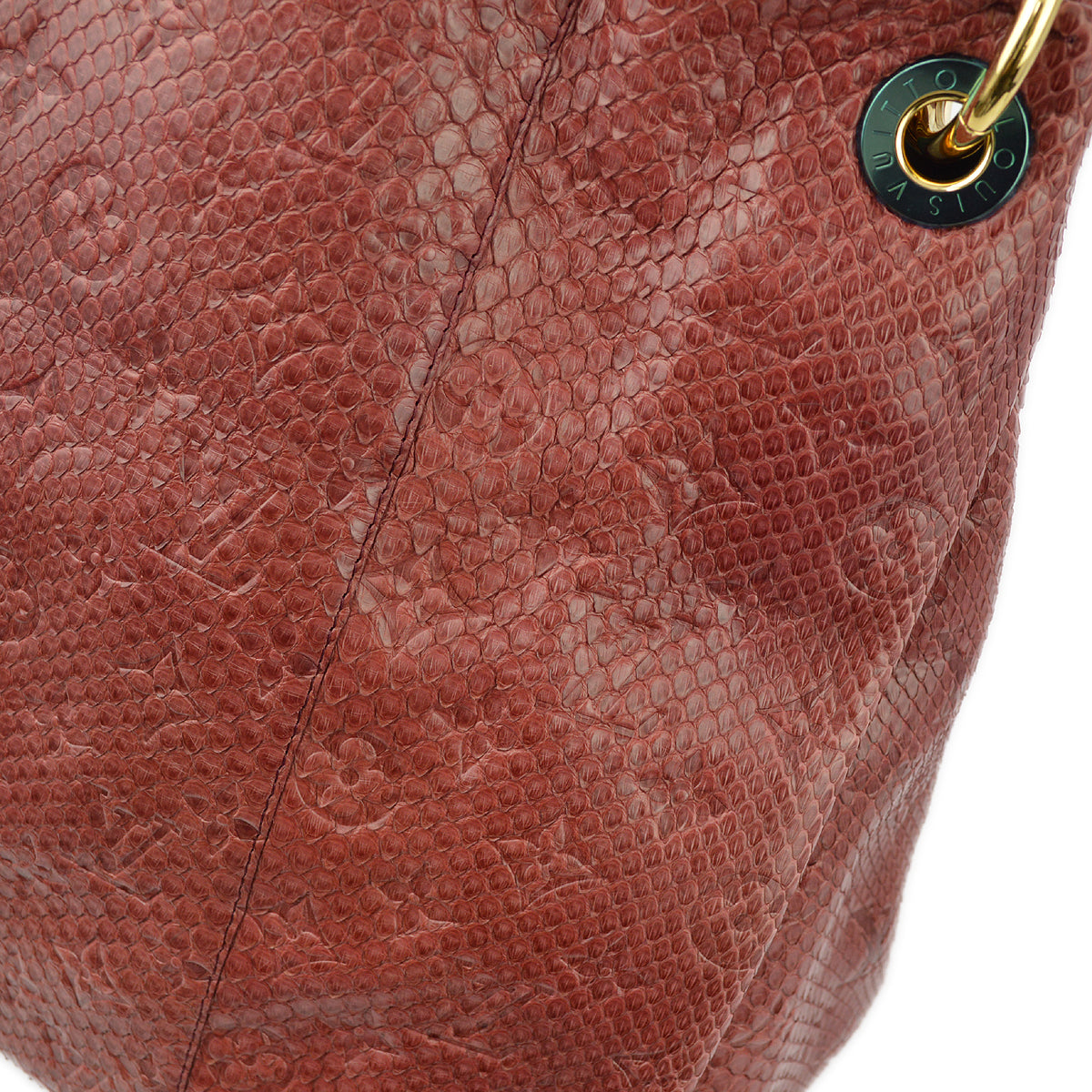 Louis Vuitton * Red Monogram Exotic Artsy MM Handbag ?93451