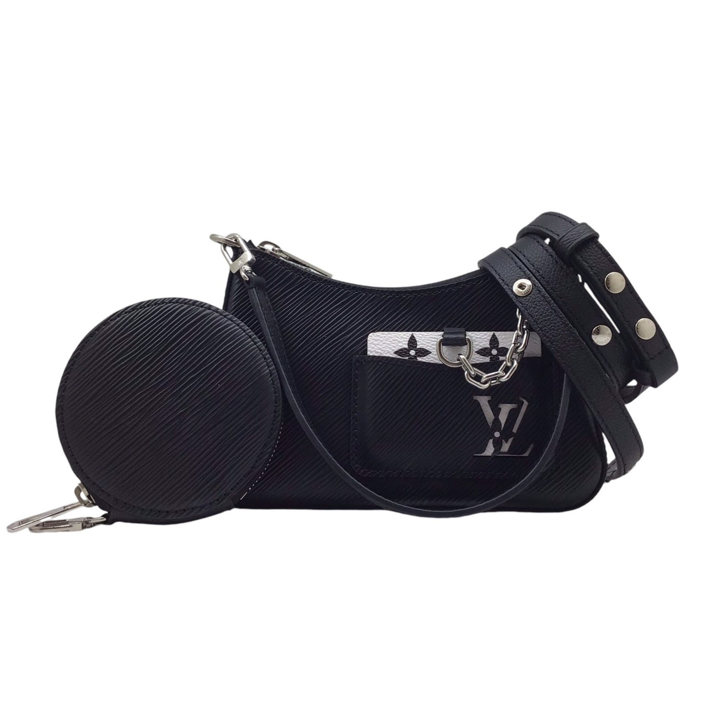 Louis Vuitton Noir Epi Leather Handbag Shoulder Bag