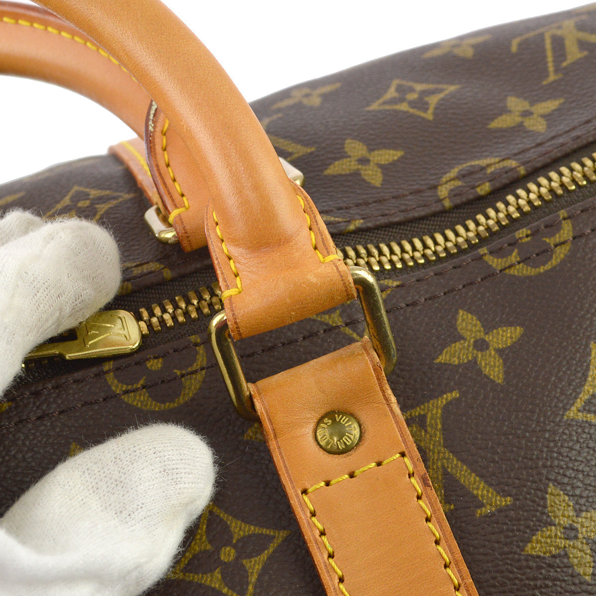 Louis Vuitton Monogram Keepall 55 Travel Duffle Handbag