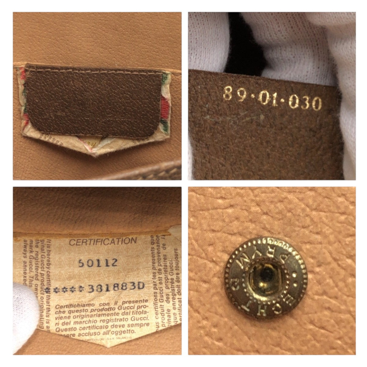 Gucci GG Supreme Canvas Clutch Bag