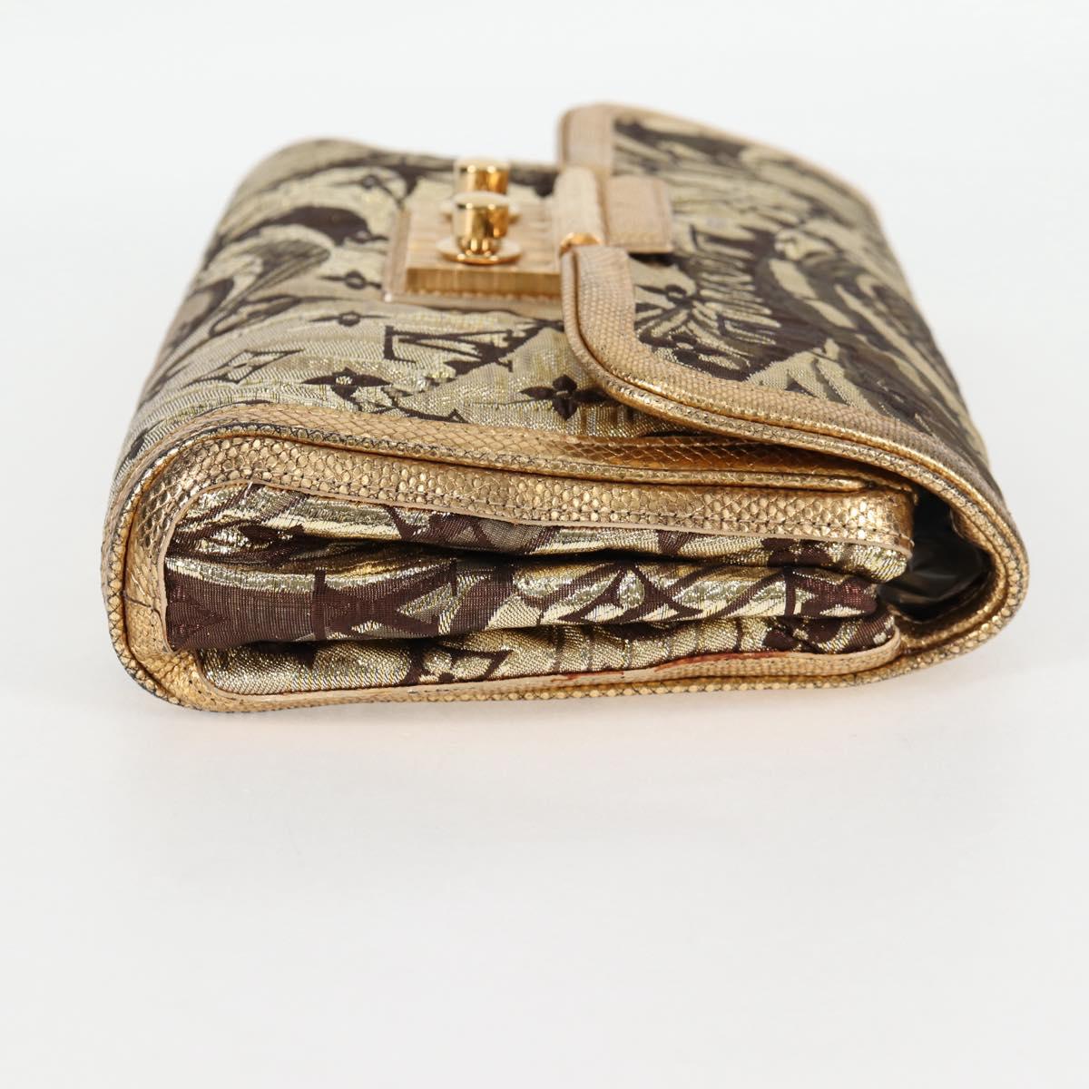 Louis Vuitton Gold Canvas Clutch - Product Image 4