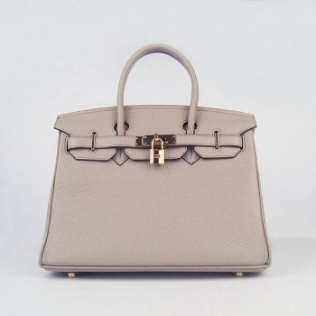 Hermes Birkin 30cm Togo Leather Handbags Grey Gold | Studio Nafay