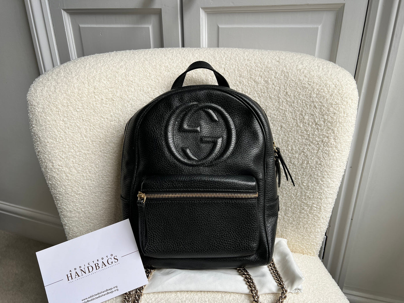 Gucci GG Black Soho Backpack | Studio Nafay