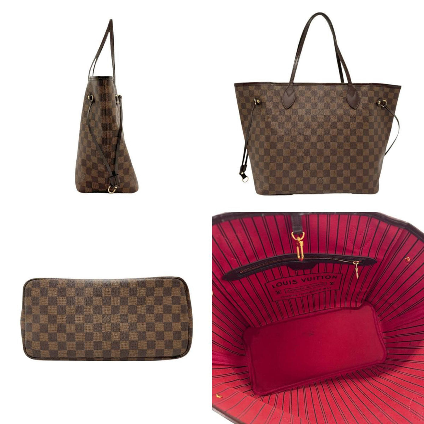 Louis Vuitton Damier Canvas Handbag Pouch