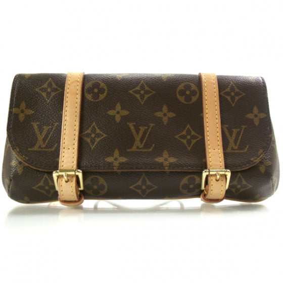 Louis Vuitton Monogram Pochette Marelle Belt Bum Bag in Brown