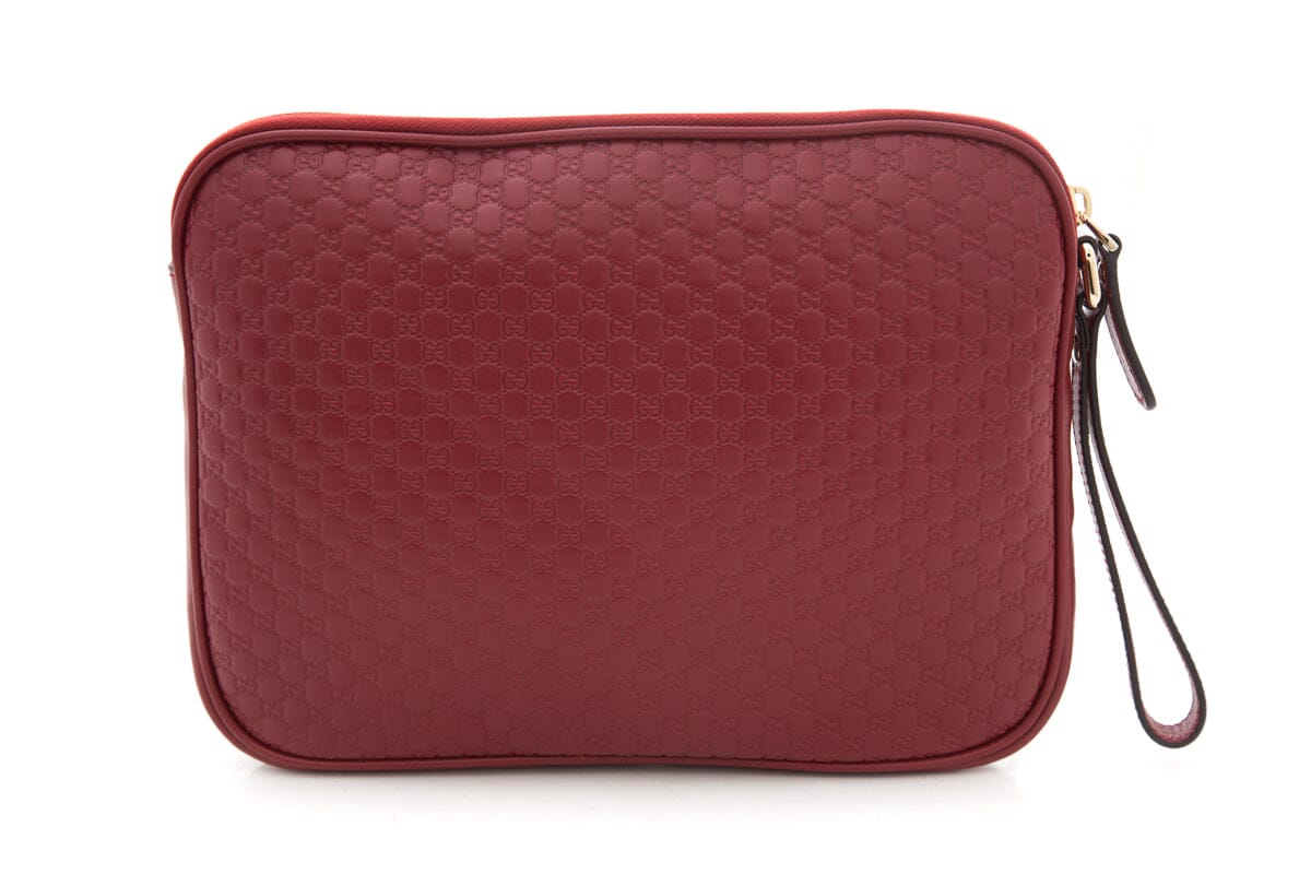 Gucci Microguccissima Red Leather Clutch Bag - Product Image 2