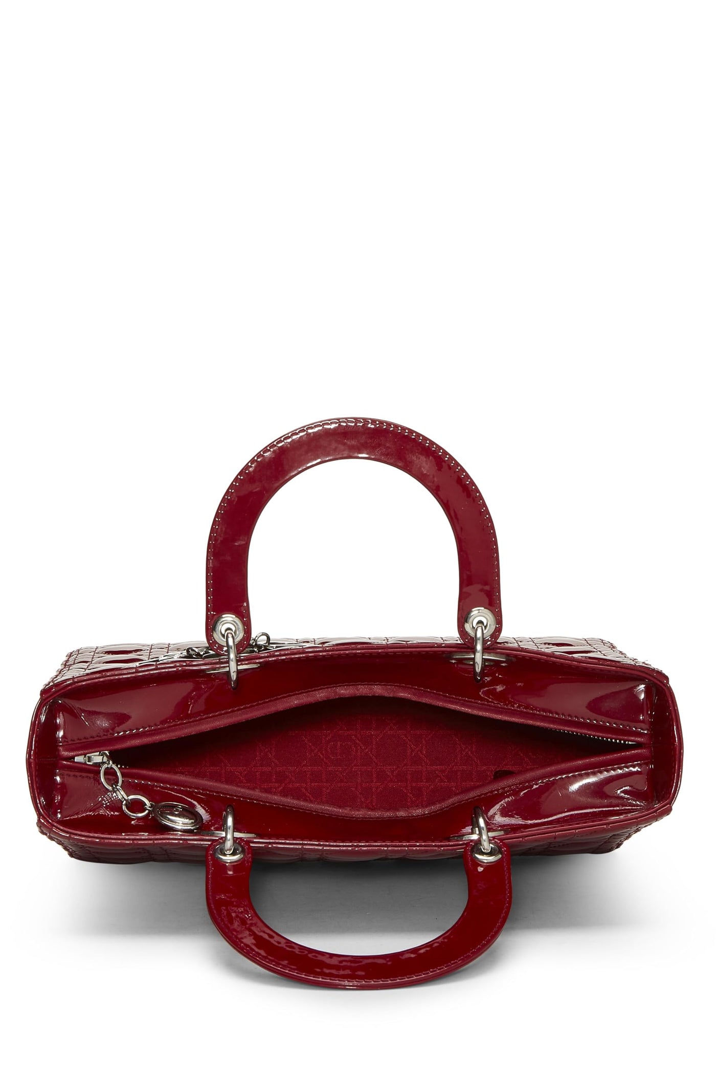 Dior, Red Cannage Patent Leather Lady Dior Large, Red | Studio Nafay