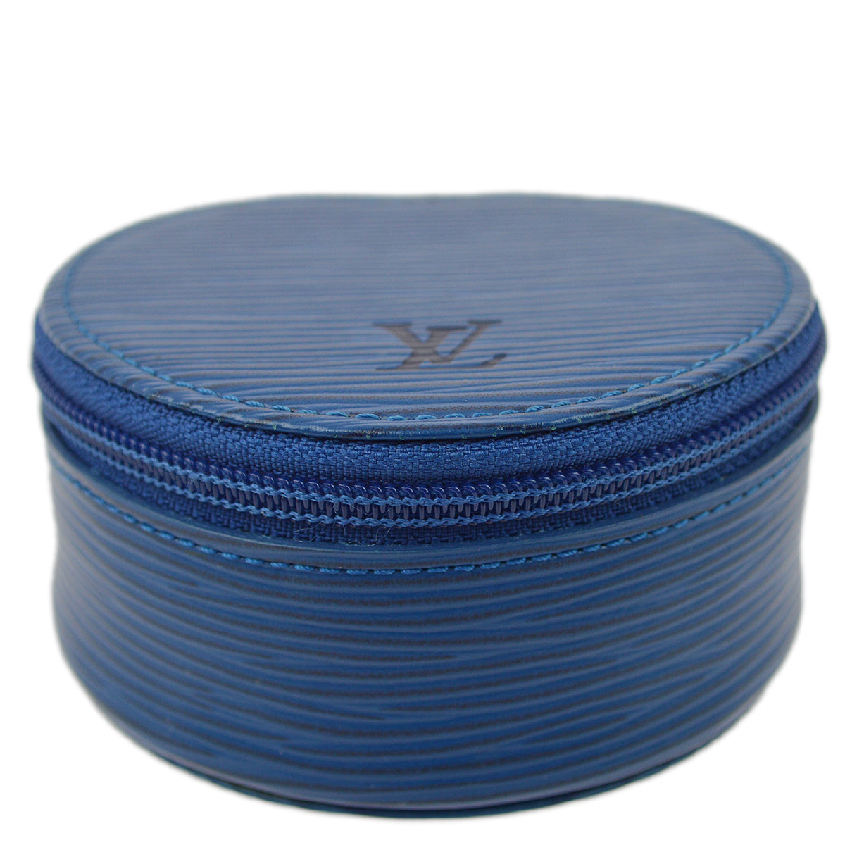 Louis Vuitton Blue Epi Ecrin Bijou 8 Jewelry Case Pouch Bag