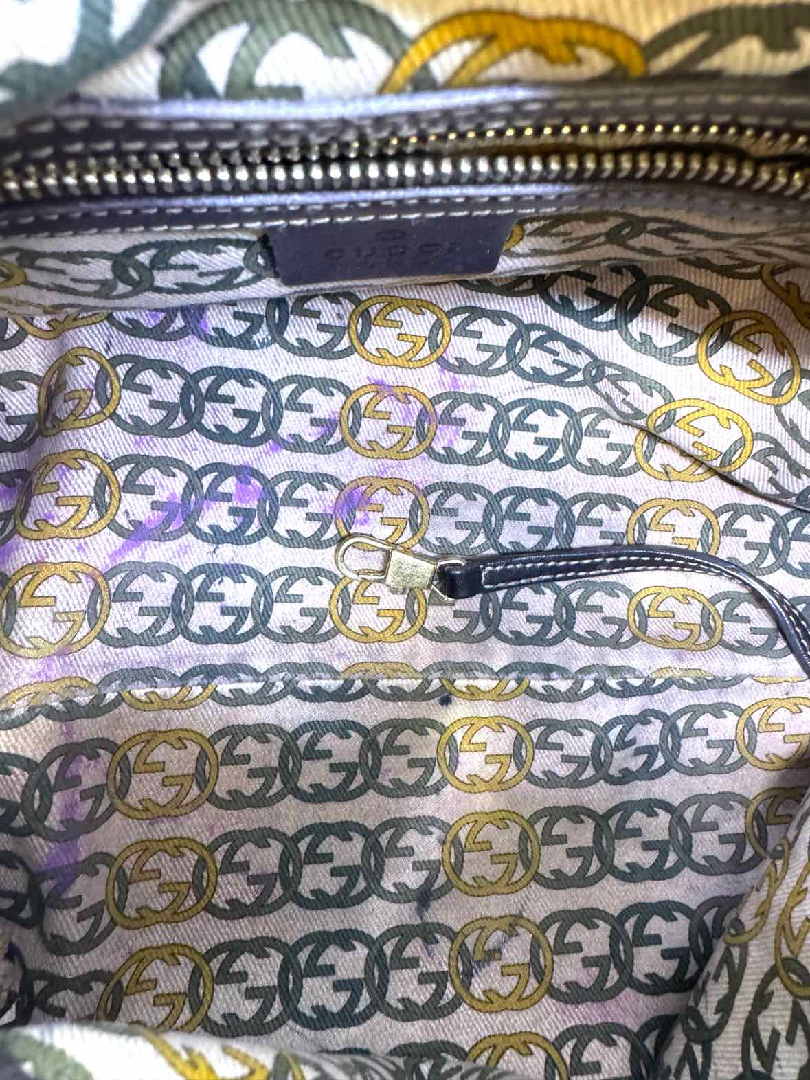 GUCCI Brown, beige Velvet Horsebit Handbag - Product Image 3