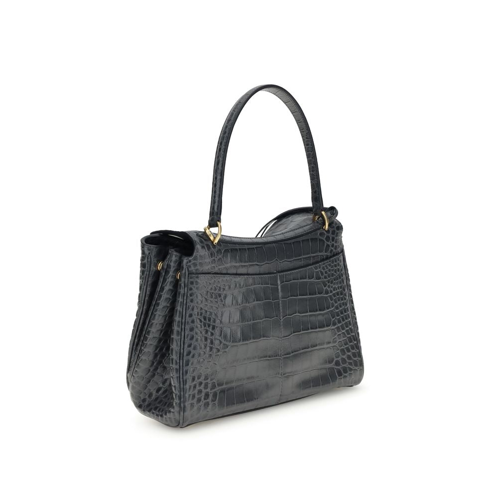 Balenciaga Rodeo Shoulder Bag in crocodile-print leather - Product Image 3