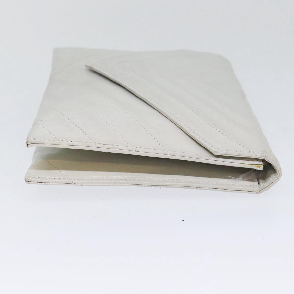 Saint Laurent Enveloppe Leather Clutch Bag () - Product Image 4