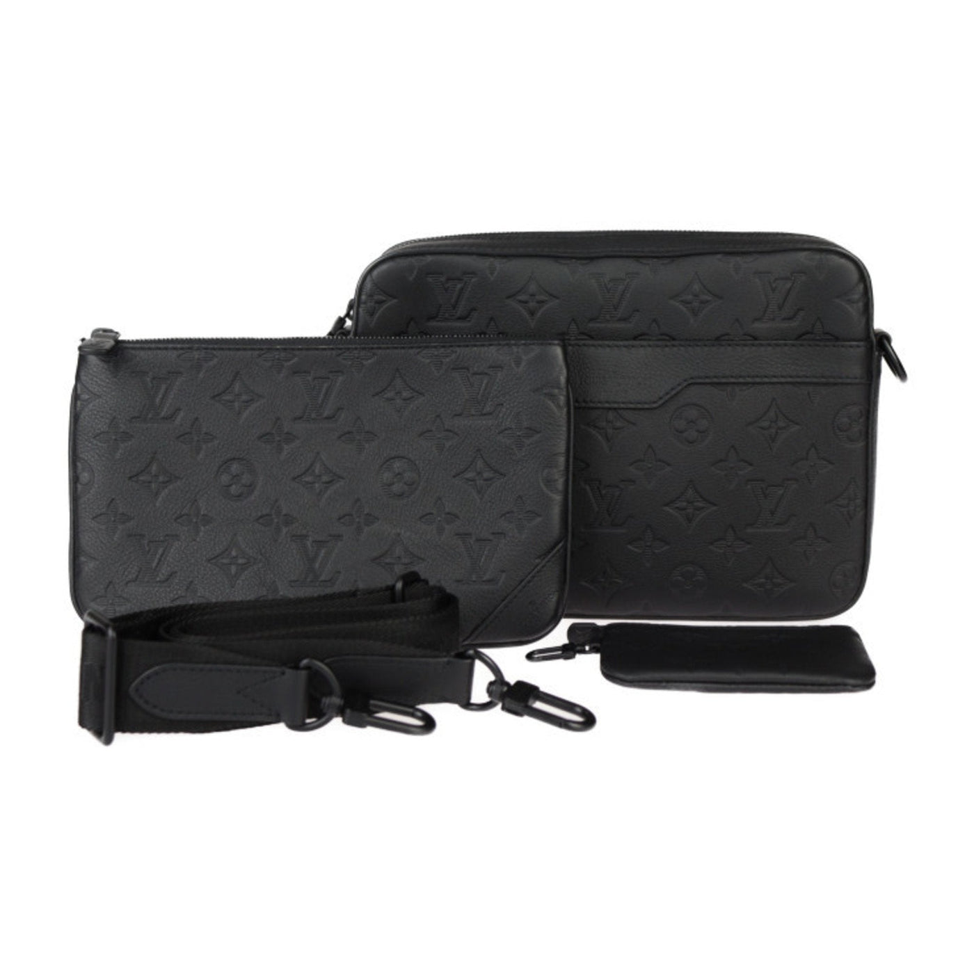 Louis Vuitton Monogram Shadow Clutch Bag Shoulder Bag ( ) | Studio Nafay