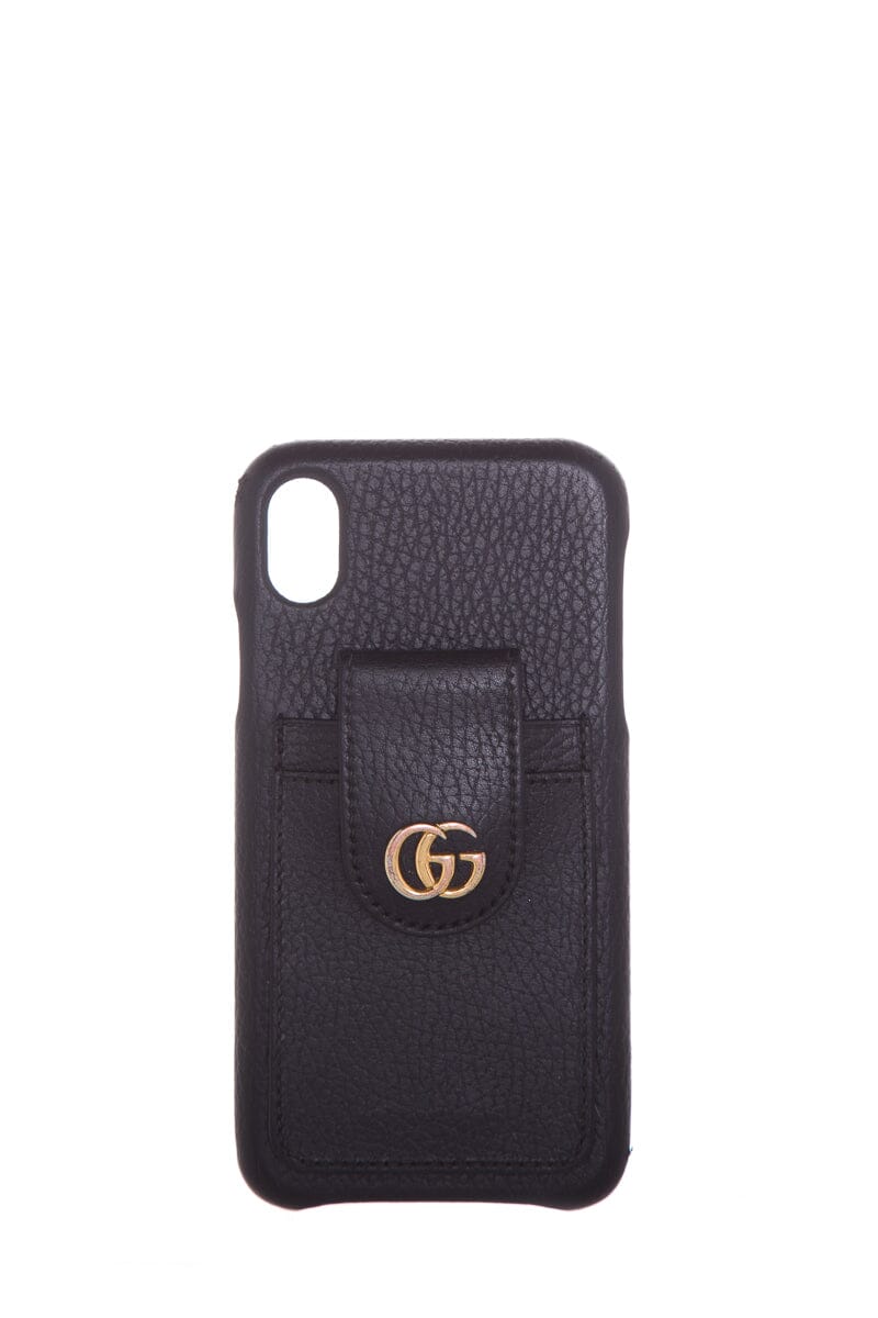 Gucci iPhone 10 Grained Leather Case | Studio Nafay