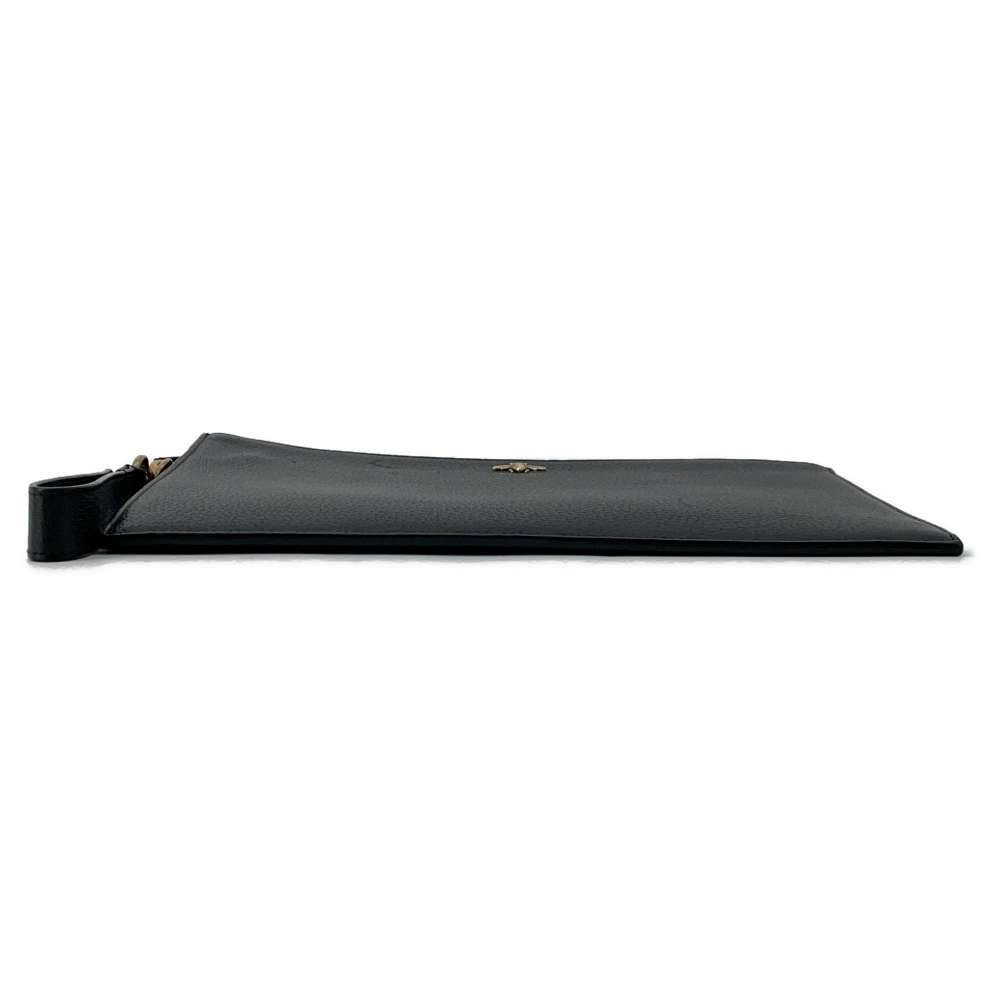 GUCCI Animalier BEE Clutch Bag Black 523684 Leather - Product Image 3