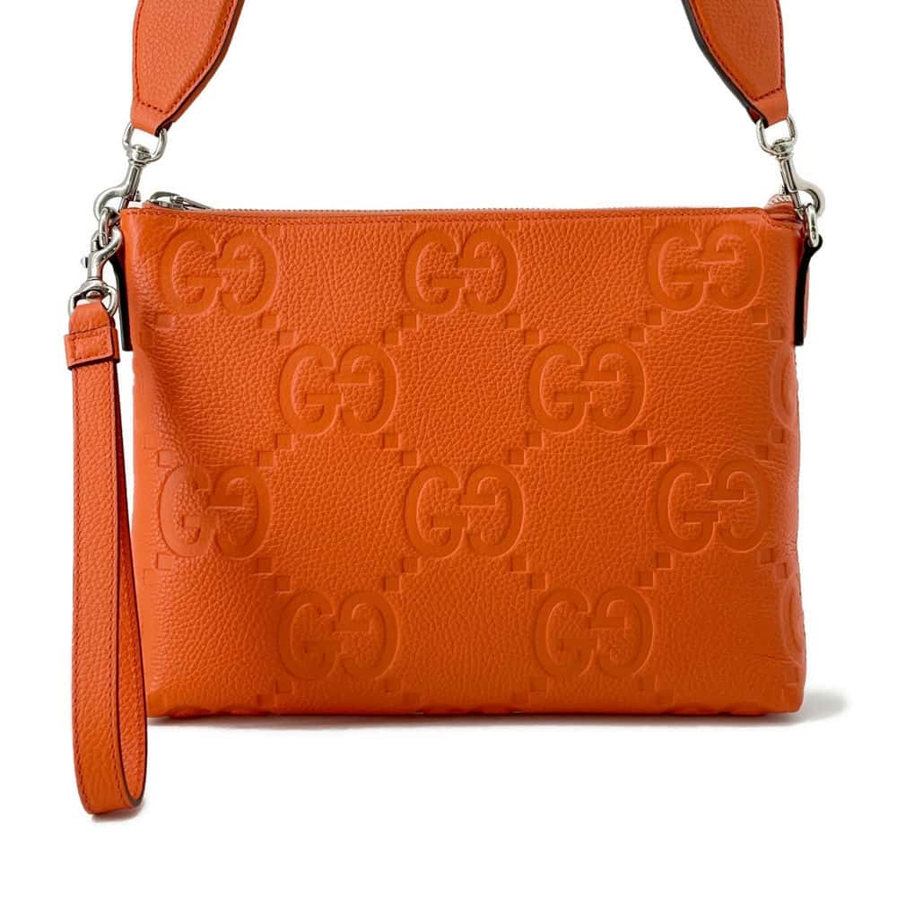 GUCCI jumbo GG messenger bag Orange 696009 Leather | Studio Nafay