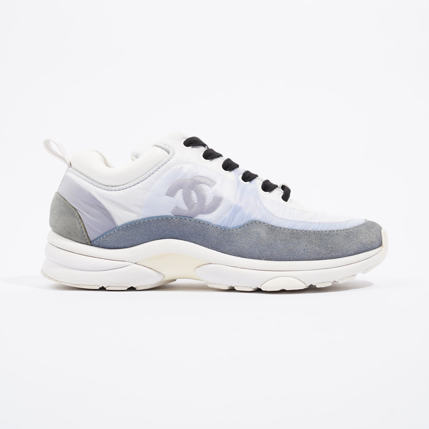 Chanel CC Logo Light Blue White Fabric EU 36 UK 3 - Product Image 2
