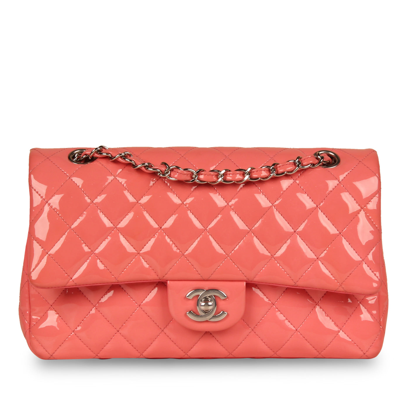 Classic Flap Bag Medium - Pink Patent - Product Image 11