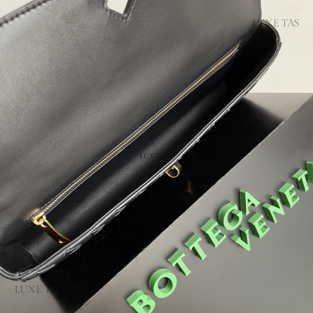 Black Long Clutch Andiamo With Handle Designer Clutch for Women - Product Image 10