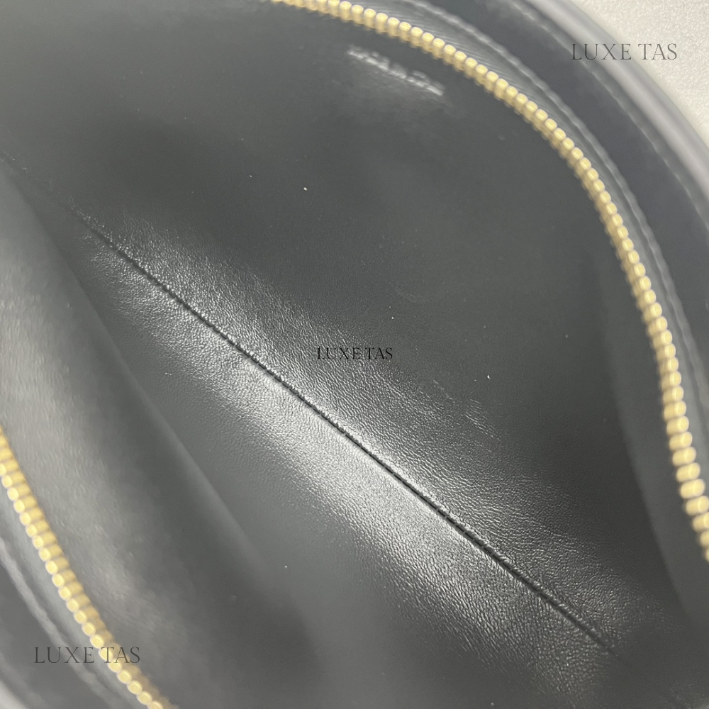 Black Wiltern Clutch Triomphe Soft In Smooth Calfskin Leather Shoulder Bag for Women - Product Image 7