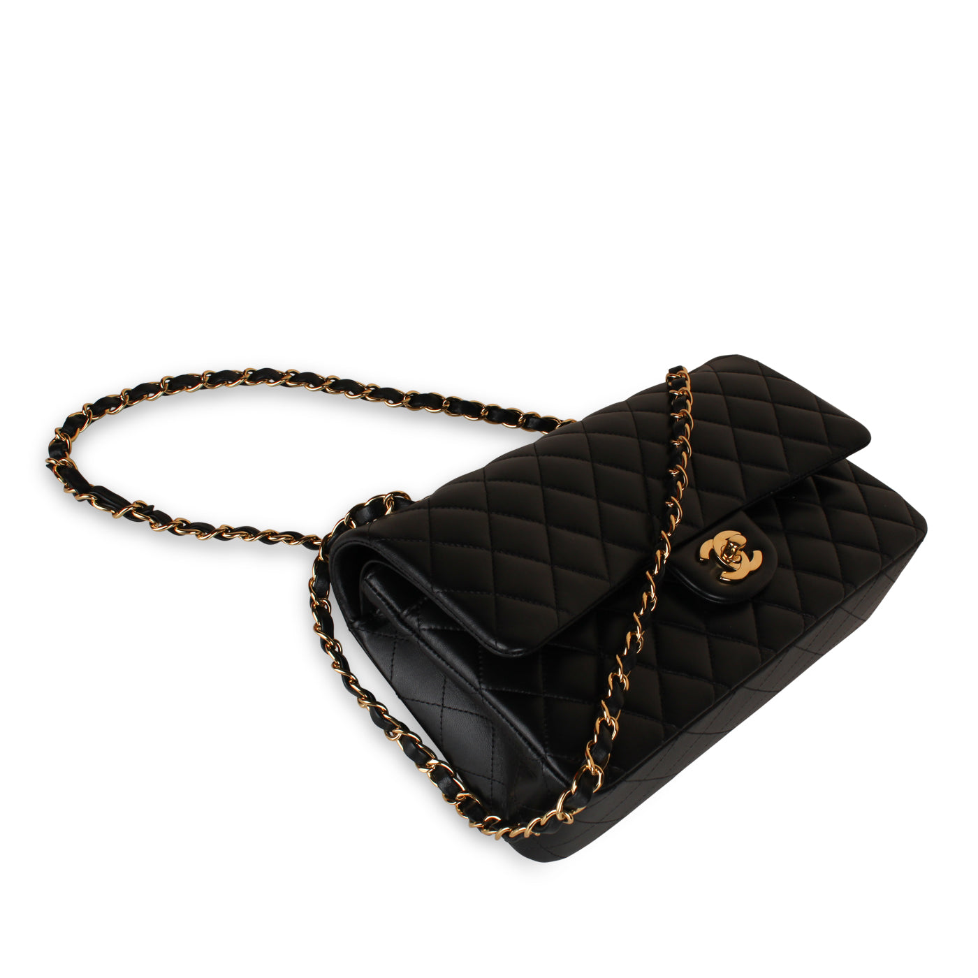 Classic Flap Bag Medium - Black Lambskin - Product Image 9