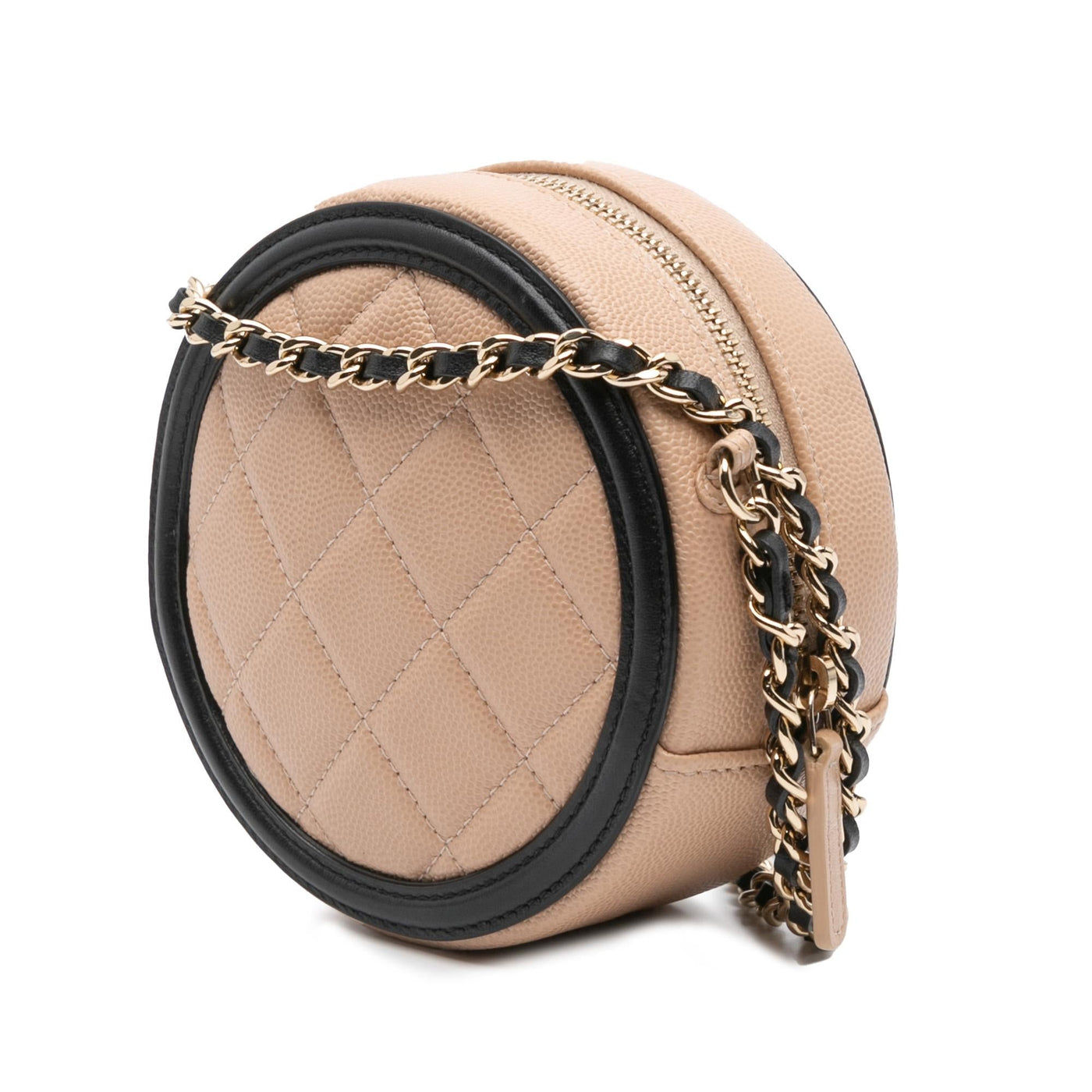 Chanel Caviar CC Filigree Round Crossbody | Studio Nafay