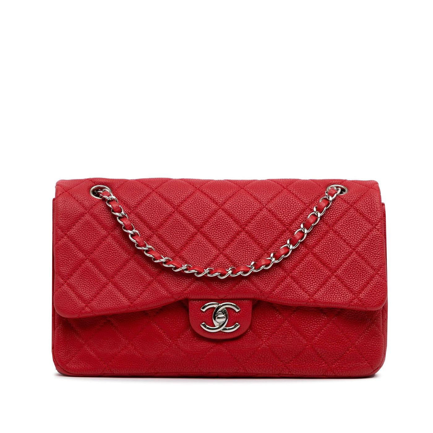 Chanel Caviar Double Compartment CC Chain Flap | Studio Nafay