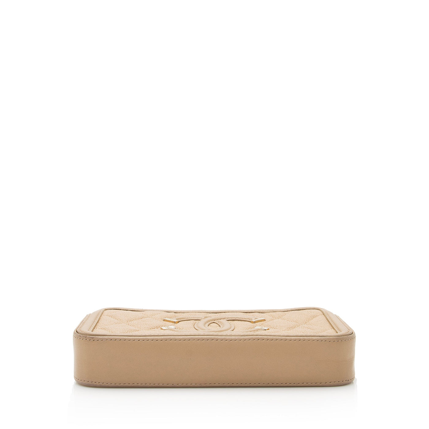 Chanel Grained Calfskin CC Filigree Clutch with Chain - Product Image 4
