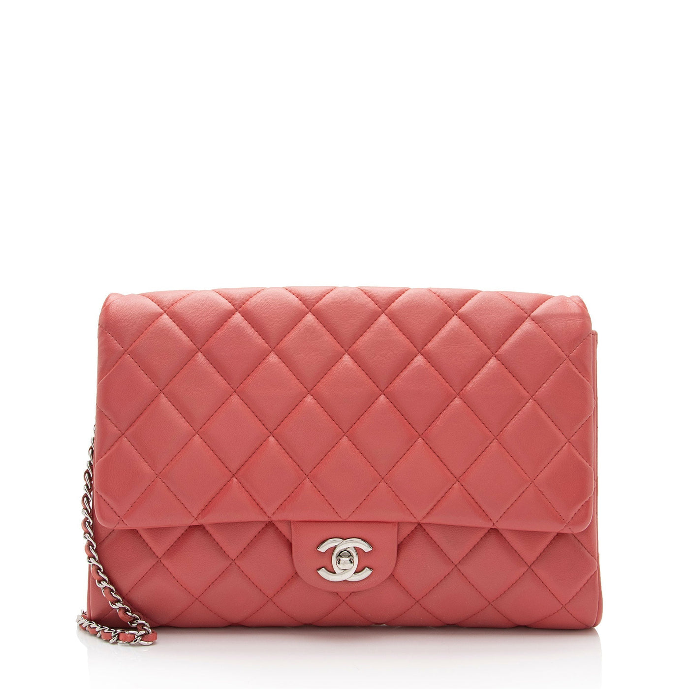 Chanel Lambskin Flap Clutch on Chain | Studio Nafay
