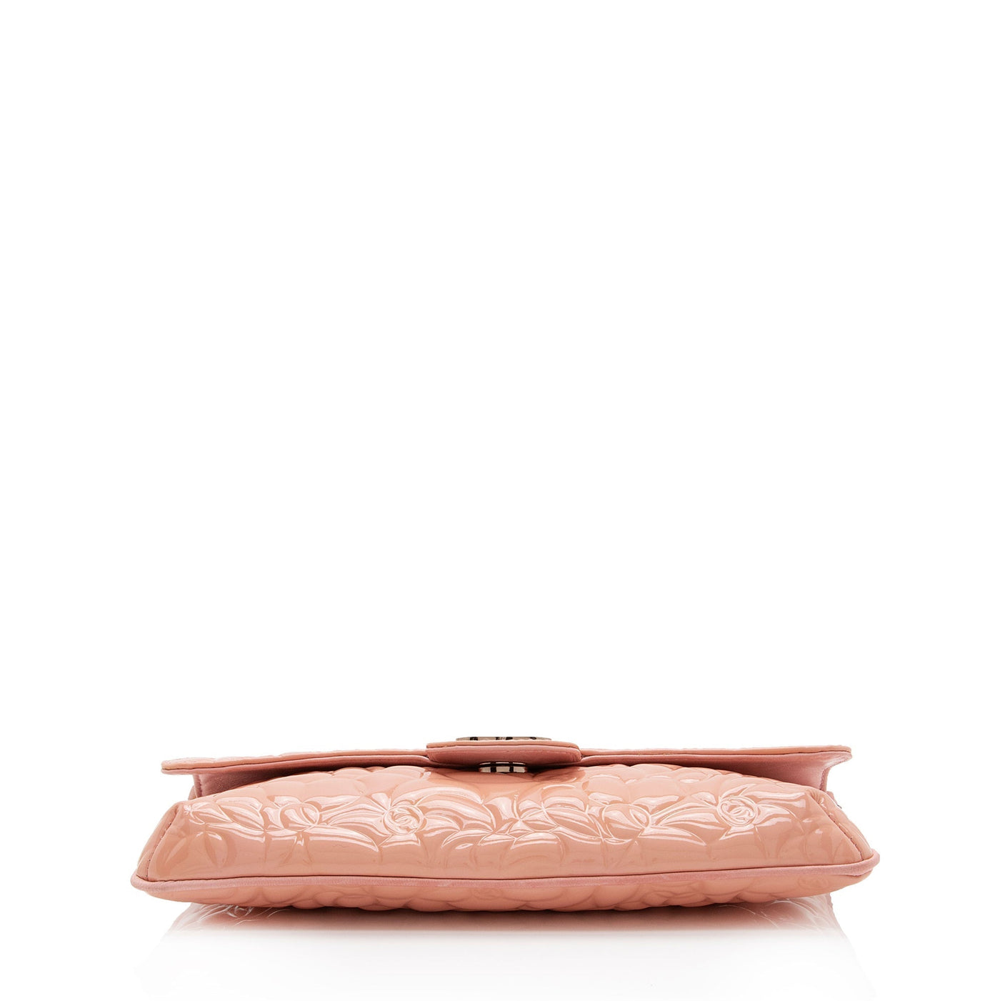 Chanel Patent Leather Camellia Classic Single Flap Bag - Product Image 4
