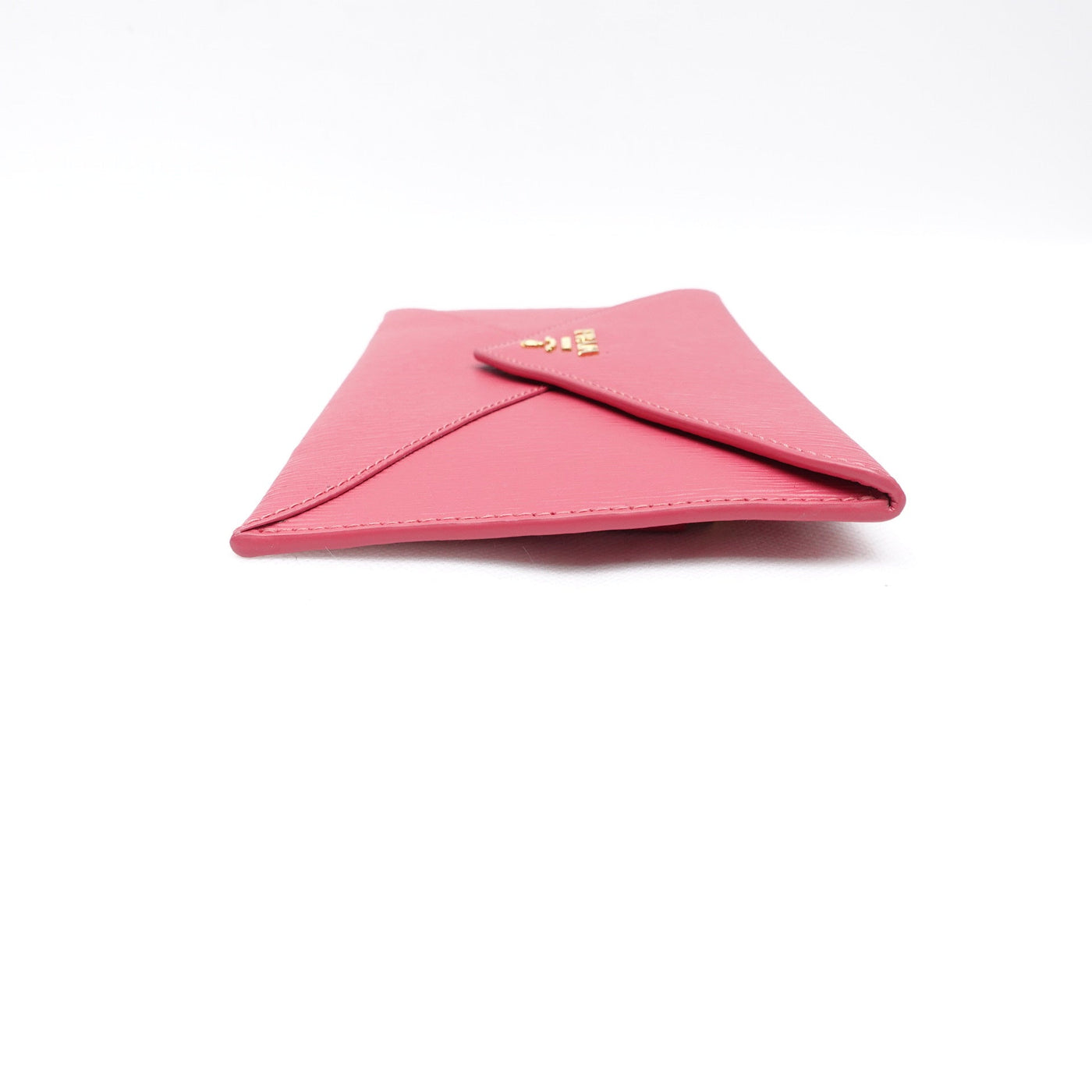 Pink Vitello Move Leather Clutch Bag